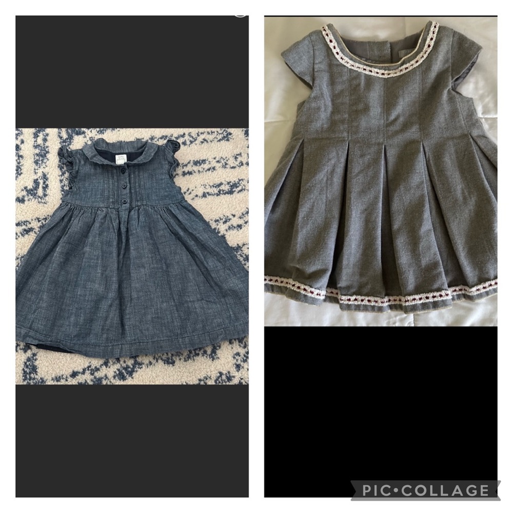Both for $5! Tahari baby dress and Baby Gap dress!